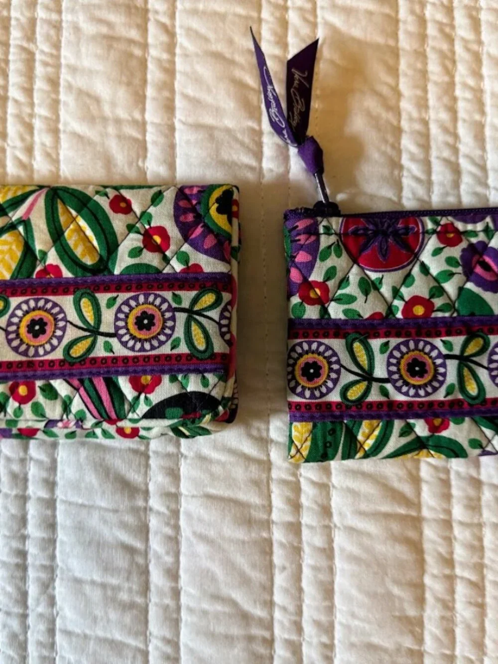 Vera Bradley Viva La Vera Wallet and Coin Purse Set
